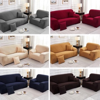 *1/2/3/4 ที่นั่ง ผ้าคลุมโซฟา ผ้าหุ้มโซฟา สากล หุ้มโซฟา ผ้า โซฟา L-shaped Universal Sofa Cover Slipcover Elastic