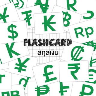 แฟลชการ์ดสกุลเงิน Flash card Currency KP068 Vanda learning