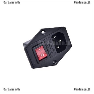 (Carda) ซ็อกเก็ตพาวเวอร์ 3 Pin Iec 320 C 14 Inlet Male 10 A 250 V