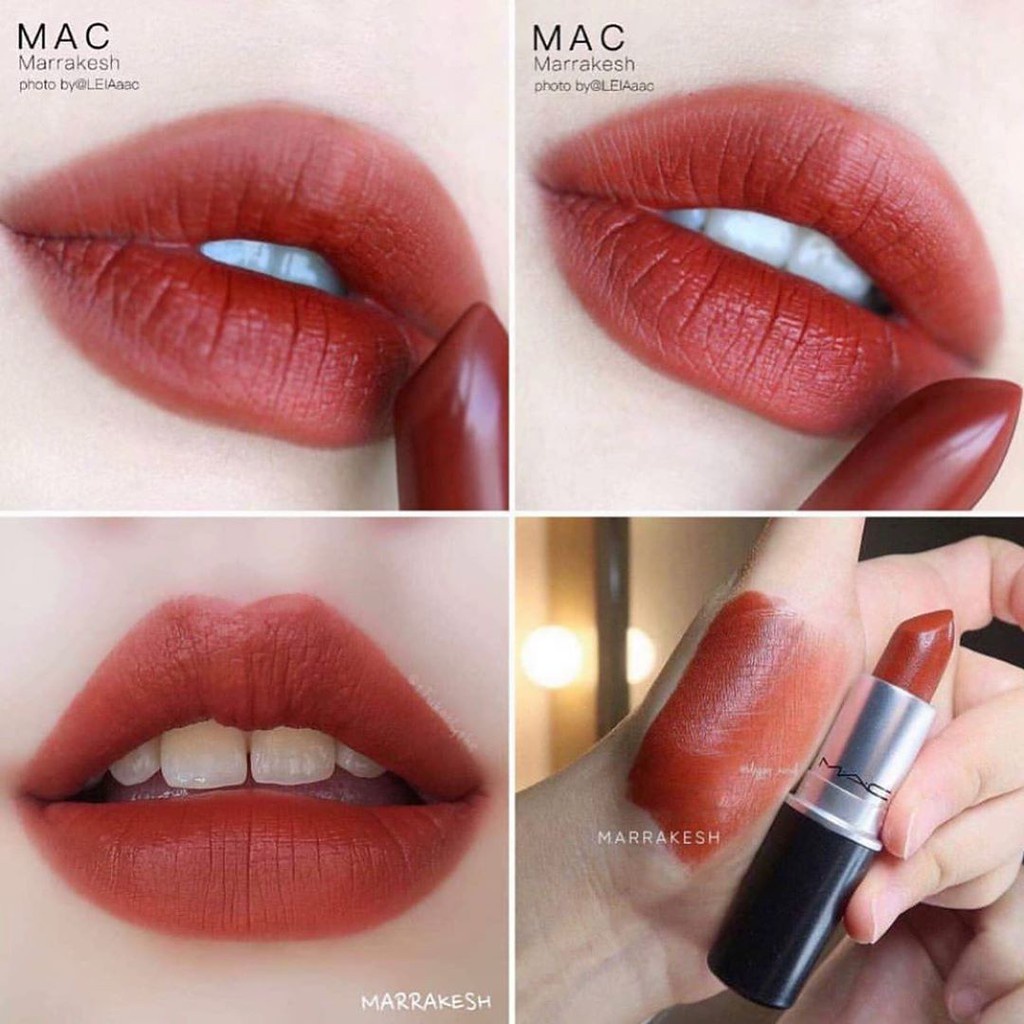 ค่าส่ง18ทั่วไทย-แบ่งขายลิปสติก-mac-lipstick-สี-marrakesh-ขนาด-0-25-g-แบ่งขายใส่กระปุก-แถมแปรงทาลิปฟรี-แท้100
