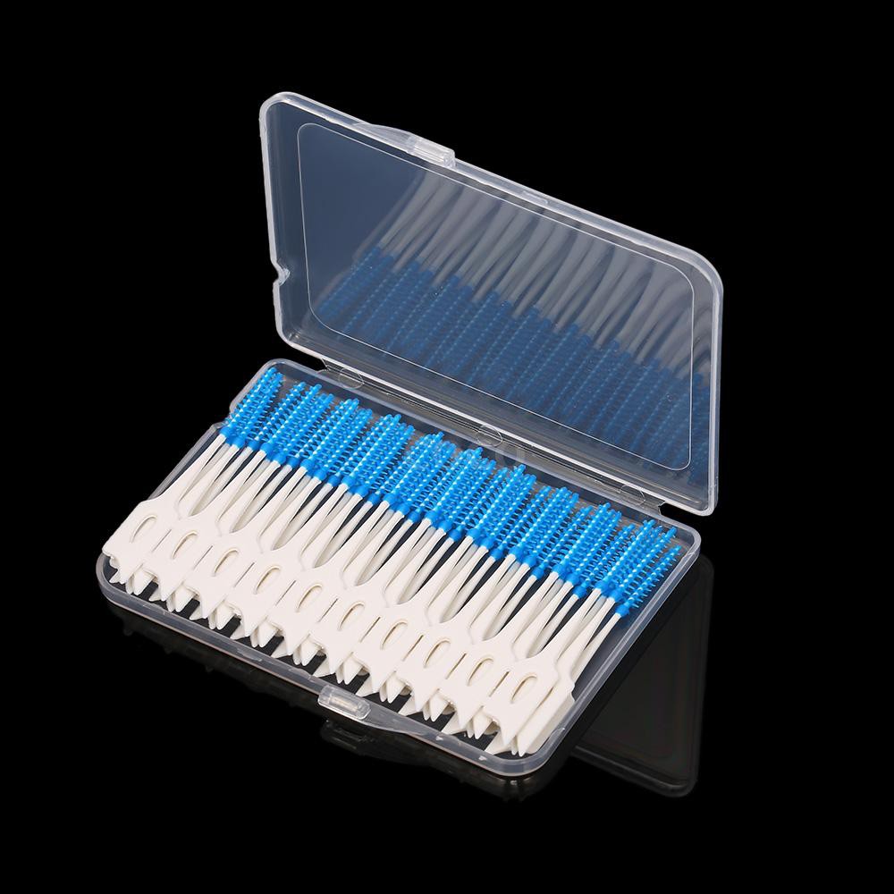 40pcs-double-ended-toothpick-soft-silicone-tooth-picks-dental-floss-interdental-brush-teeth-stick-dental-hygiene-tools