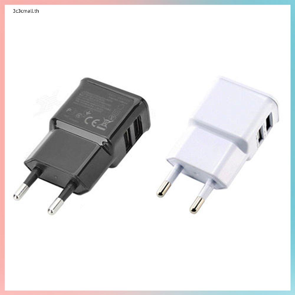 อุปกรณ์ชาร์จโทรศัพท์มือถือ-5v1a-eu-us-plug-2-usb-ชาร์จเร็ว-สําหรับ-iphone-android-huawei-samsung-charger