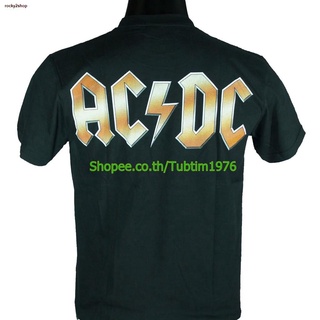 เสื้อยืดผ้าฝ้ายพรีเมี่ยมสินค้าสปอต. จัดส่งจากกรุงเทพเสื้อวง Ac/Dc เสื้อยืดวงดนตรีร็อค เสื้อวินเทจ acdc เอซี/ดีซี ADC1365