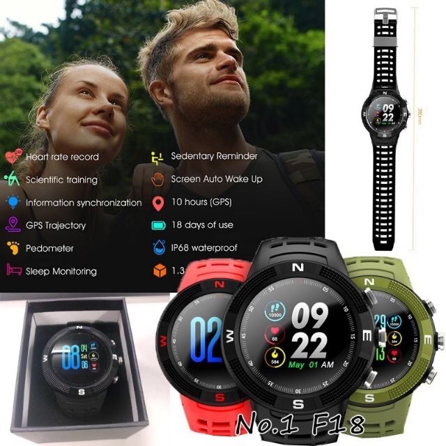 ภาพหน้าปกสินค้ามี GPS และรองรับไทย Smart watch F18 Pro % ประกันสินค้า 3 เดือน พร้อมกล่อง มีเก็บเงินปลายทาง จากร้าน labelshop บน Shopee