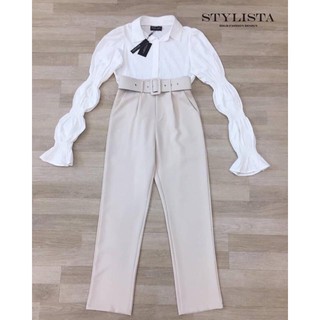 ชุดเซตเสื้อเชิ้ตแขนยาว คอปก TAG :: STYLISTA Code : ST20425