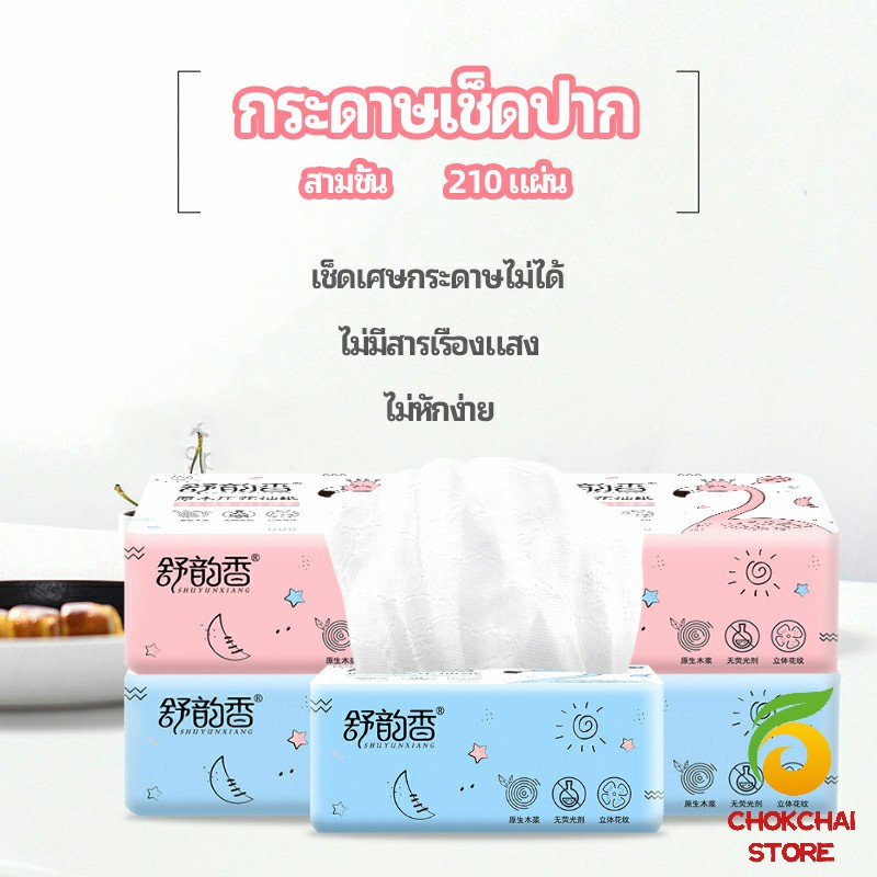 chokchaistore-กระดาษทิชชู่-กระดาษเยื่อไผ่-กระดาษทิชชู่ปั้มลายนูน-paper-napkin