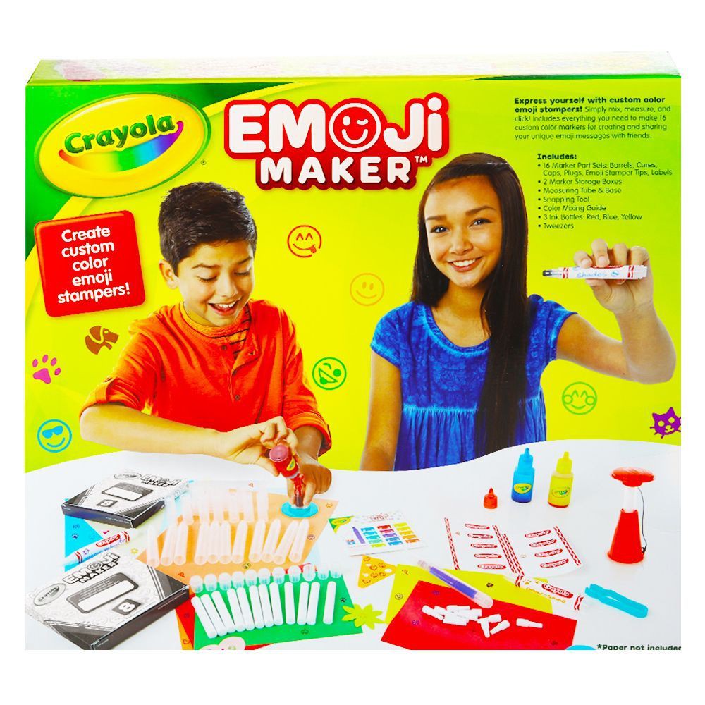 EMOJI MARKER MAKER CRAYOLA ชุดทำปากกาสีเมจิกปั๊มลาย CRAYOLA งานศิลปะ