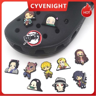 ภาพหน้าปกสินค้าจี้การ์ตูนอนิเมะญี่ปุ่น Ghost Slayer 11 แบบ สําหรับตกแต่งรองเท้า Crocs ที่เกี่ยวข้อง