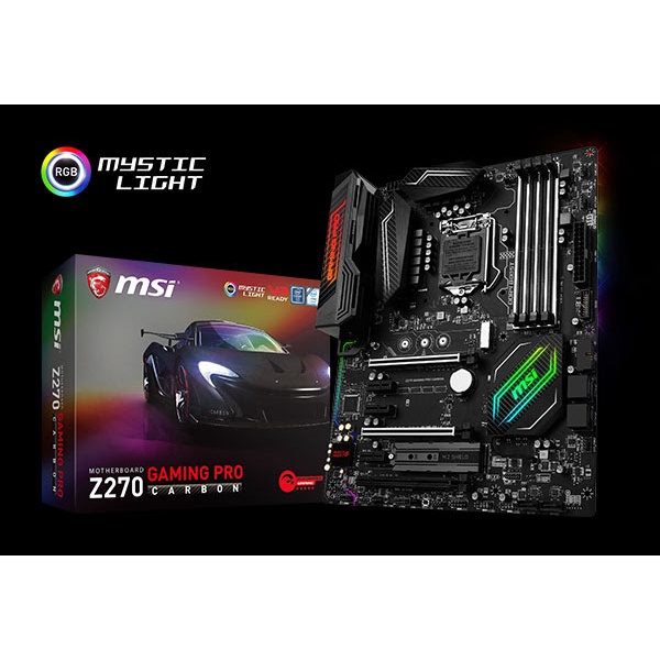 Msi Z270 GAMING PRO CARBON LGA1151 ATX MotherBoard พร้อมกล่อง MSI Extra ...