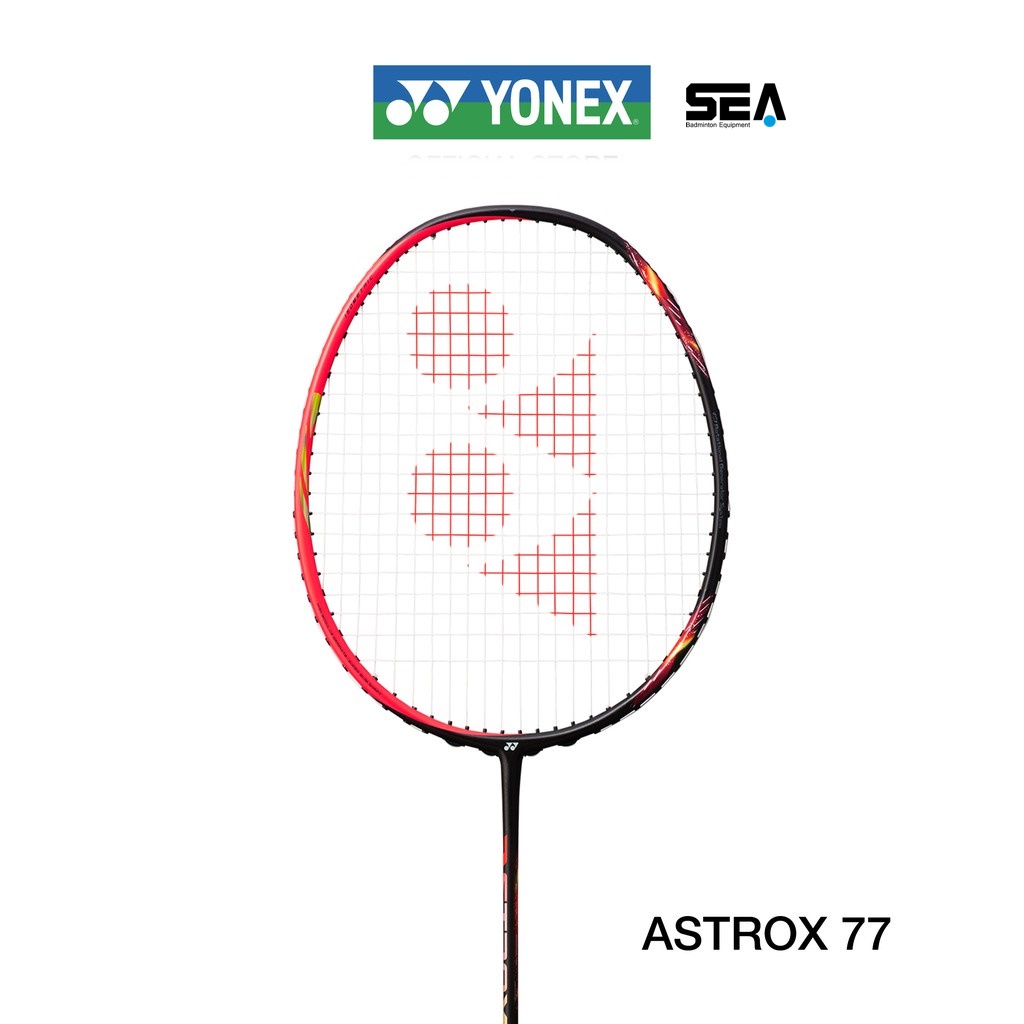 YONEX ไม้แบดมินตัน รุ่น ASTROX 77 Shine Red (Power Type) 4U/Head Heavy ...
