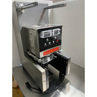ล้างสต๊อก มือสอง95% เครื่องซีลปากแก้วออโตเต็มระบบ บอดี้สแตนเลส ปาก95มิล. นับแก้วได้ ตั้งความร้อนซีลได้ ทำงานเร็วQY-08