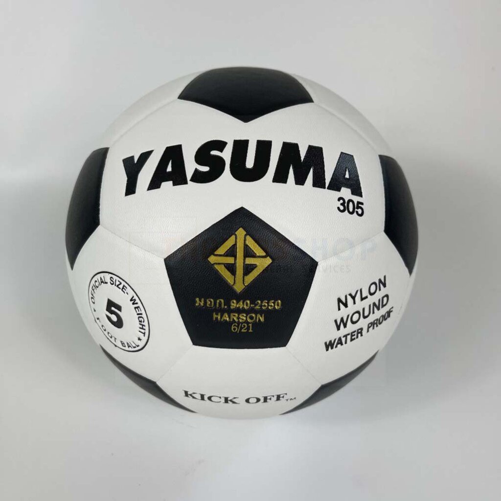 ภาพหน้าปกสินค้าลูกฟุตบอล ลูกบอล หนังอัด ทนปูน Yasuma มีให้เลือก size 5 / size 4
