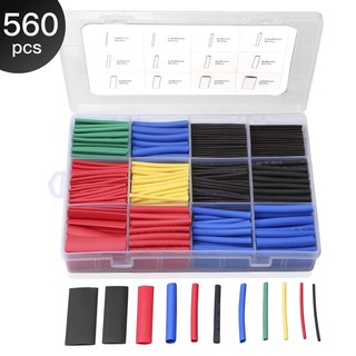 ท่อหด 560 ชิ้น 12 ขนาด พร้อมกล่อง สินค้าในไทย ส่งเร็ว Heat shrink box set 560 PCS