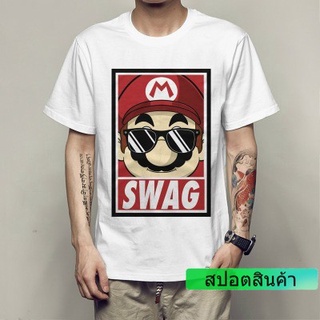 เสื้อยืดพิมพ์ลาย Mario Man คุณภาพสูงสำหรับผู้ชาย