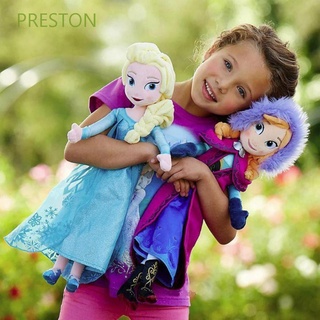 สินค้า Preston ตุ๊กตาเอลซ่าการ์ตูนเจ้าหญิงแอนนาเอลซ่าของเล่นของขวัญวันเกิด 40/50 ซม.