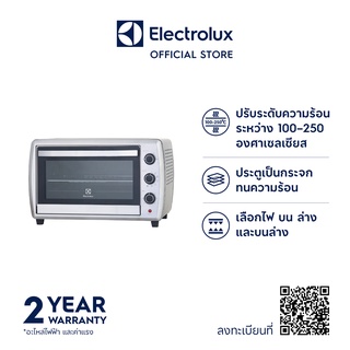 รูปภาพขนาดย่อของElectrolux EOT56MXC เตาอบไฟฟ้าตั้งโต๊ะขนาด 56 ลิตร ตั้งอุณหภูมิได้ตั้งแต่ 100  250 องศาเซลเซียสลองเช็คราคา