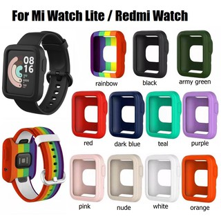 สินค้า เคส Xiaomi Mi Watch Lite Case Silicone Sports Strong Soft Redmi watch Protection Frame Shockproof Cover for Mi Watch Lite / Redmi watch Case