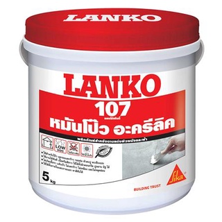 Dee-Double  อะคริลิกอุดโป๊ว LANKO 107 5 กก. สีขาว  น้ำยาประสาน  น้ำยากันรั่วซึม อุดรอยแตกร้าว กันรั่วซึม เคมีภันฑ์