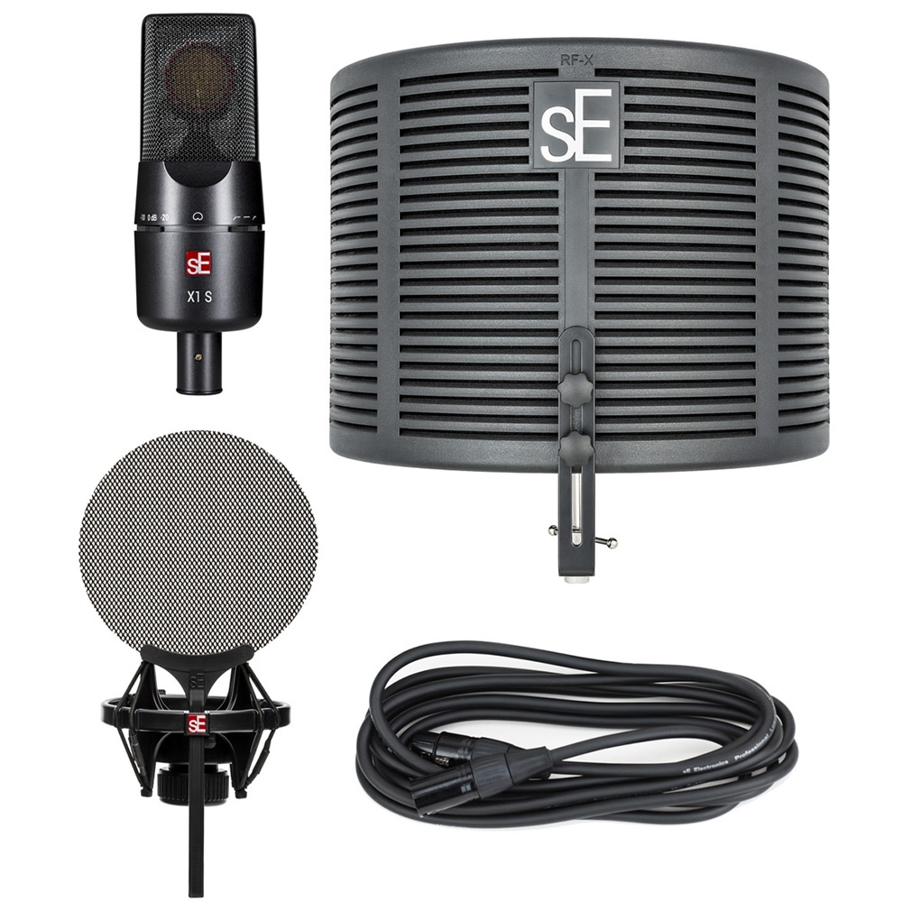 se-electronics-x1-s-studio-bundle-ชุดไมค์บันทึกเสียง-พร้อม-reflexion-filter-isolation-pack-และ-mic-cable