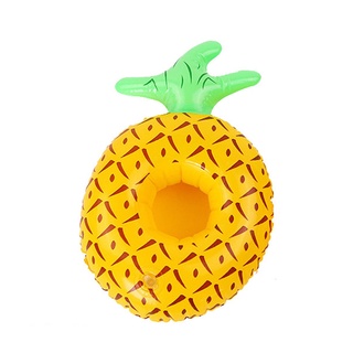 Flaot Me Summer ที่วางแก้วเป่าลม สับปะรด สีเหลือง Inflatable Yellow Pineapple Cup Holder