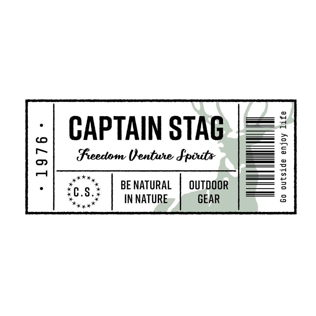 captain-stag-cs-design-sticker-ticket-rectangle-90-40mm-สติกเกอร์-สติกเกอร์ตกแต่ง-สติกเกอร์แคมป์ปิ้ง