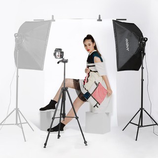 tsx andoer ชุดกล่อง softbox led 20x28 นิ้ว bi - color 2700 k สําหรับถ่ายภาพสตูดิโอ