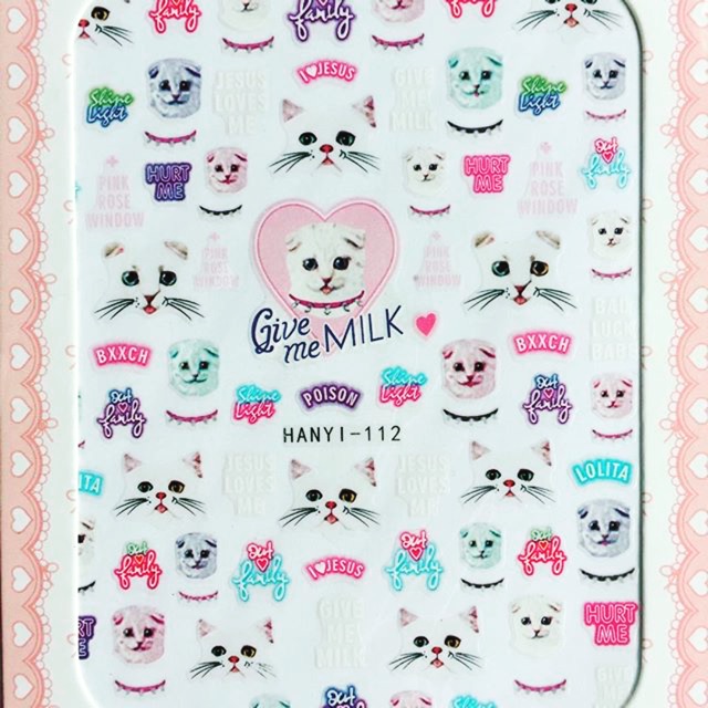 สติ้กเกอร์เล็บ-give-me-milk