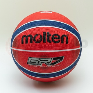 [สินค้า Molten แท้ 100%] ลูกบาสเกตบอล Molten BGRX7-RB size 7 มี มอก. บาสยาง ของแท้ 💯(%)🏀🏀