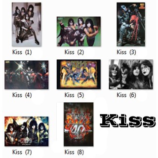 โปสเตอร์ Kiss (10แบบ) คิส วง ดนตรี ร็อก อเมริกัน รูป ภาพ ติดผนัง สวยๆ poster (88 x 60 และ 76 x 52ซม.โดยประมาณ)