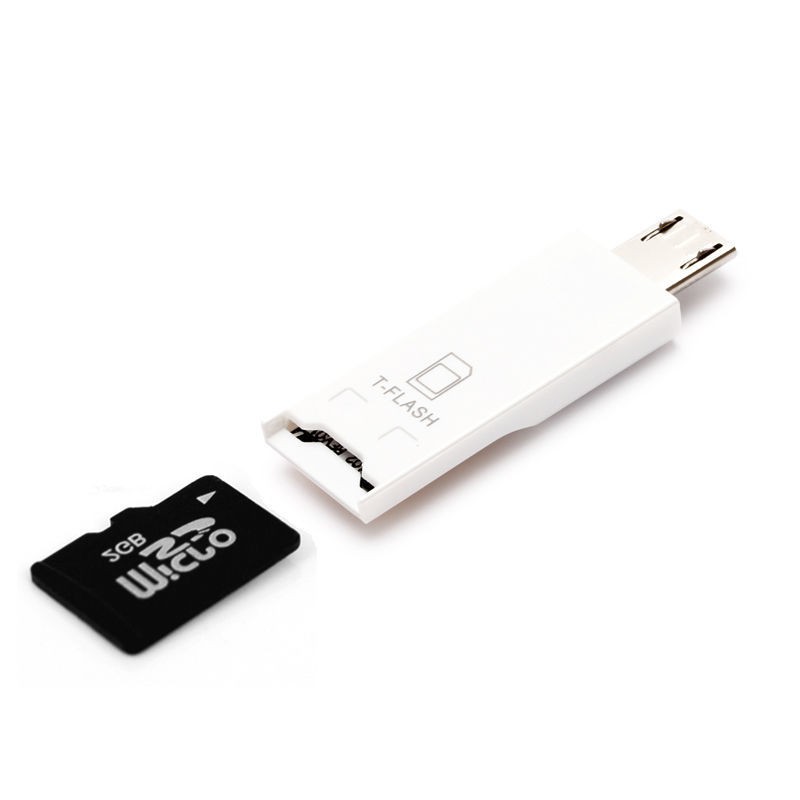 PISEN OTG card reader Android TypeC โทรศัพท์มือถือและคอมพิวเตอร์ dual
