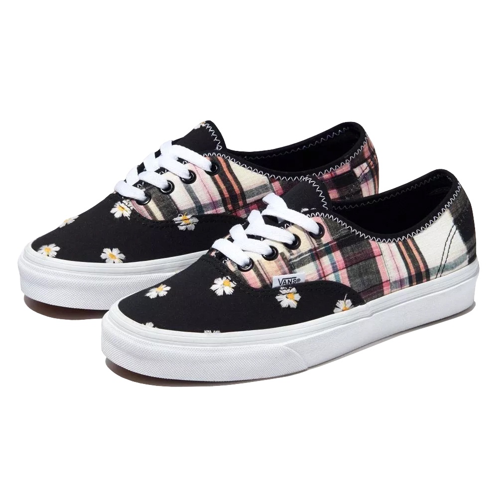 Vans Authentic Classic Slip On Old Skool Floral Plaid Patchwork 3 Shopee Thailand