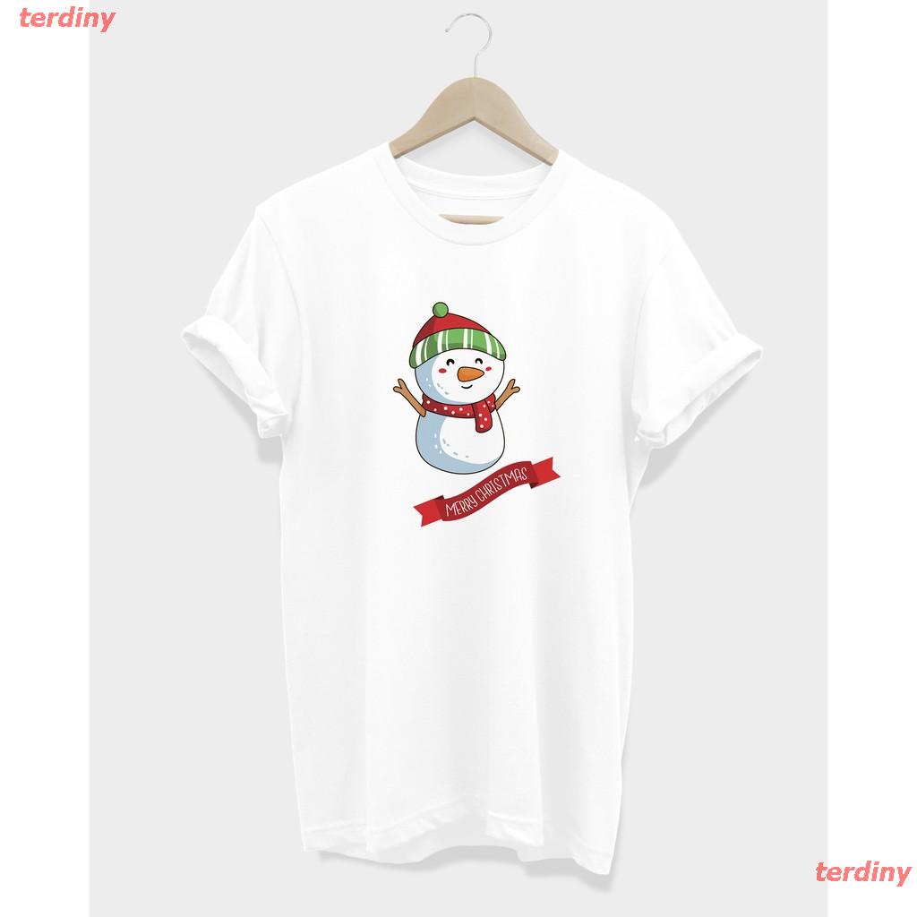 terdiny-เสื้อยืดแขนสั้น-เสื้อยืด-merry-christmas-เมอรี่คริสต์มาส-sports-t-shirt