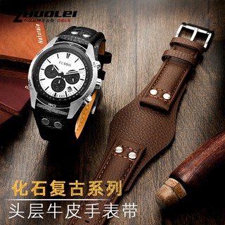 สายนาฬิกาหนัง FOSSIL ฟอสซิล CH2564 CH2565 CH2891CH3051 สายนาฬิกาชาย