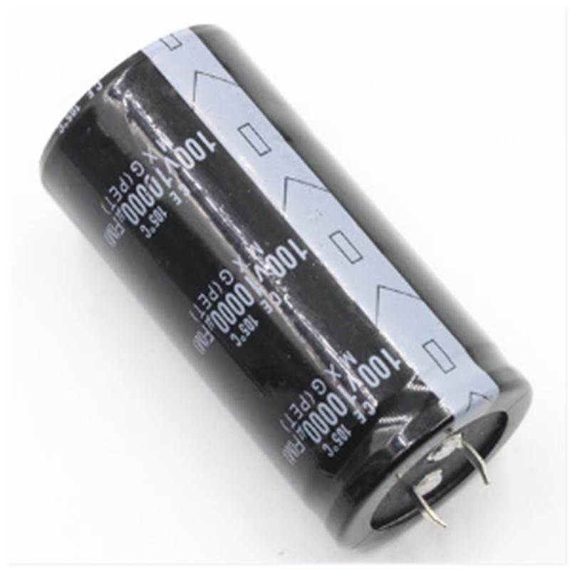 10000uF 80V Electrolytic Capacitor – 30x60mm, 2-Pin, Aluminum Can, By PF
