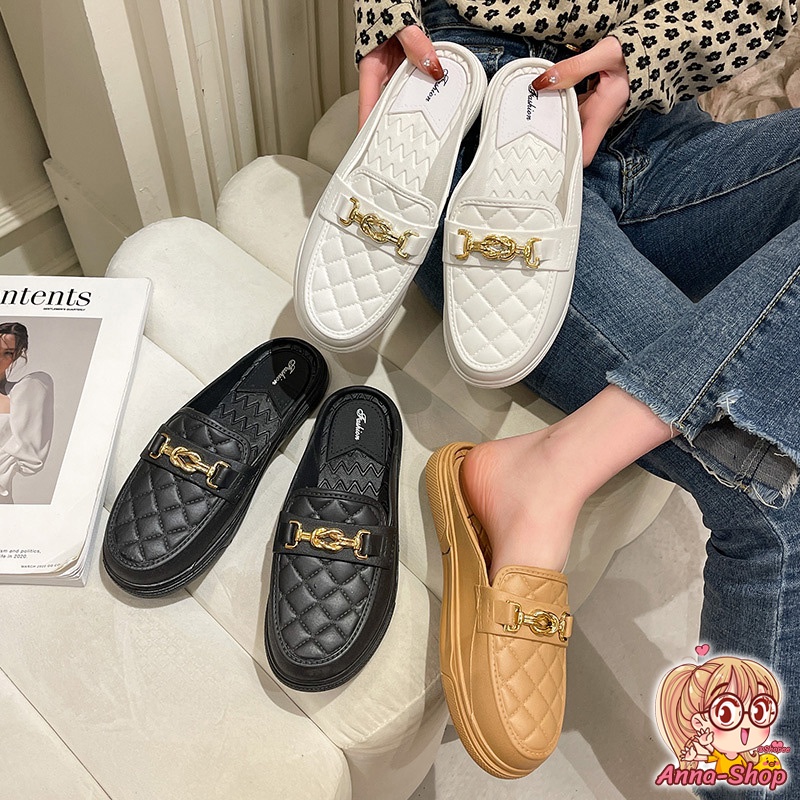 ภาพสินค้ารองเท้าแตะผู้หญิง สไตส์เกาหลีพื้นนิ่มใส่สวยสบายเท้า รองเท้าแตะแฟชั่น รองเท้าผู้หญิง T75 จากร้าน annacny บน Shopee ภาพที่ 6