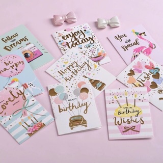 👑การ์ด+ซอง👑 การ์ดอวยพรวันเกิด Happy Birthday Cards