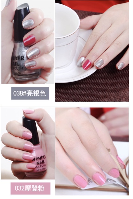 สีกึ่งเจล-สีทาเล็บ-ไม่ต้องอบ-แห้งไว-wonder-nail-20ml-สีสวย-สด-ไม่ต้องอบ