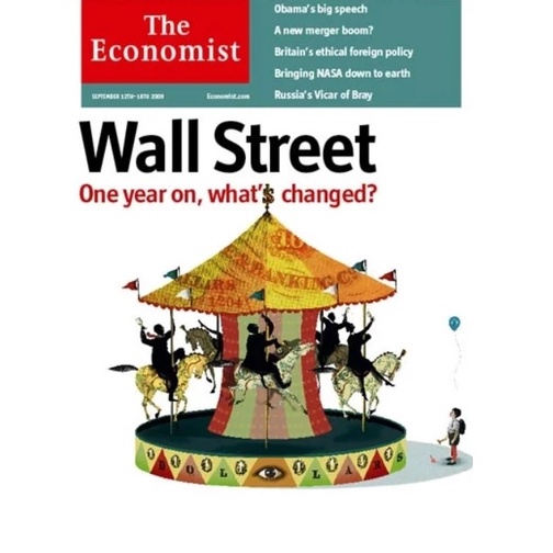 นิตยสาร Newsweek ปก Wall street one year on, What's changed? September 12th 2009 Shopee Thailand