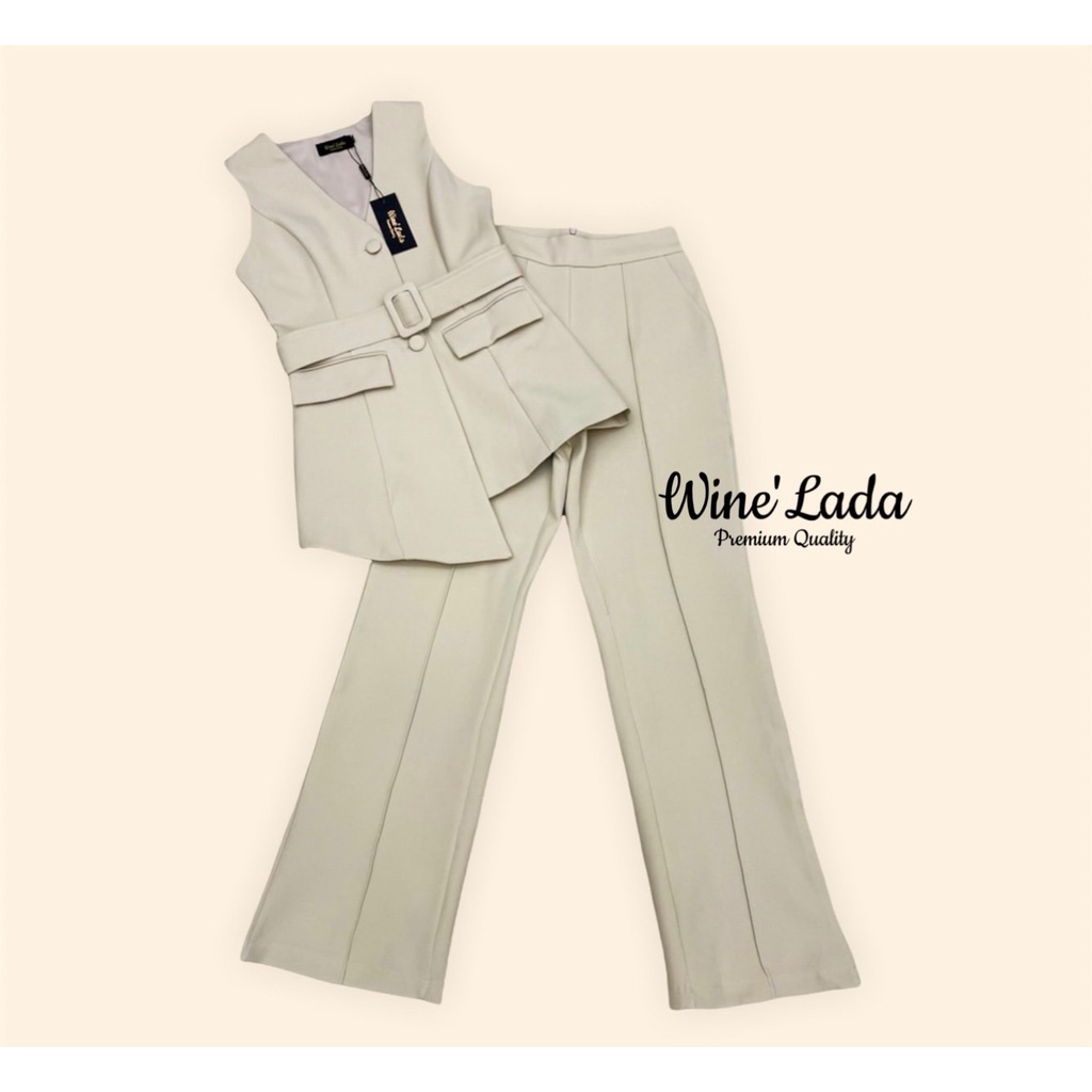 winelada-set-3-pcs-เสื้อแขนกุดทรงบราเซอร์ดูดีมากค่ะ-มาคู่กับกางเกงขายาวตีเกล็ดเข้ารูป-พร้อมสายเข็มขัด-ใส่สวยมากค่ะ