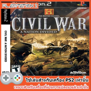 แผ่นเกมส์ PS2 - History Channel The Civil War A Nation Divided
