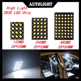 1 ชิ้น 2835 12/24/48 SMD รถยนต์ไฟ LED อ่านหนังสือ 12V หลังคารถหลอดไฟ LED T10 ระงับบาร์ BA9S อะแดปเตอร์ตกแต่งภายในรถใหม่