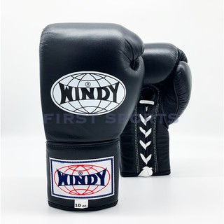 นวมชกมวยแบบเชือก นวมเชือกมวยไทย WINDY Boxing Gloves Lace up Light Color นวมมวยไทยวินดี้