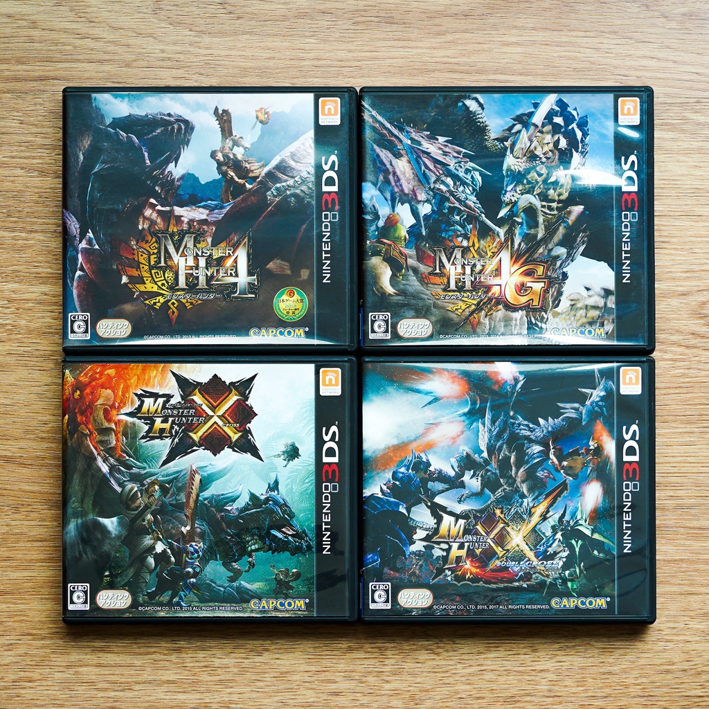 ตลับแท้ Nintendo 3DS : Monster Hunter 4 / 4G / X / XX มือสอง โซนญี่ปุ่น ...