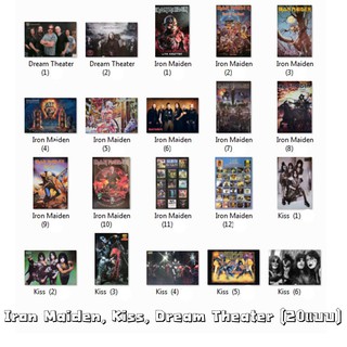 โปสเตอร์ รูปภาพ วงดนตรี Iron Maiden, Kiss, Dream Theater (มี20แบบ) ภาพวงดนตรี โปสเตอร์ติดผนัง โปสเตอร์สวยๆ poster EMSค่ะ
