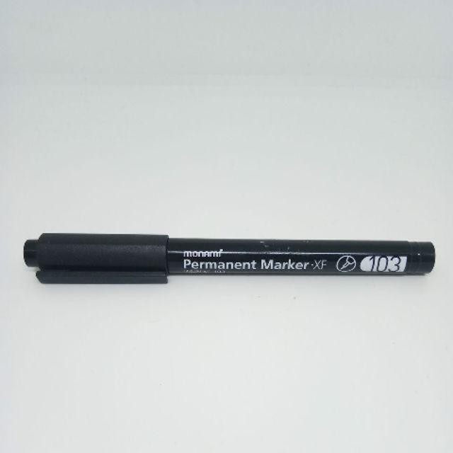 MONAMI Permanent Marker ปากกามาร์คเกอร์ หัวกลม Shopee Thailand