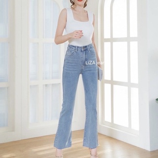 ภาพขนาดย่อของภาพหน้าปกสินค้ากางเกงยีนส์ขาม้าขาตัด Sunny Jeans ️ จากร้าน thestarluster บน Shopee