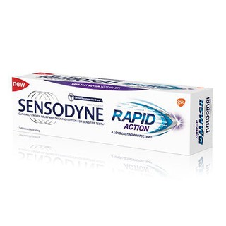 🔥แพคเกจใหม่ ลดเสียวฟันใน 60 วินาที🔥 SENSODYNE Rapid action 100 g  เซ็นโซดายน์ ยาสีฟัน เซ็นโซดายน์ แรพพิด แอคชั่น