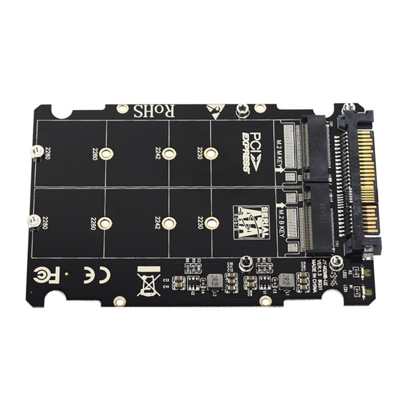 อะแดปเตอร์ฮาร์ดดิสก์-2-in-1-อะแดปเตอร์แปลง-m-2-nvme-sata-u2pcb-m-2-nvme-ssd-key-m-key-b-ssd-to-u-2-sff-8639-pcie-m2-สําหรับคอมพิวเตอร์ตั้งโต๊ะ