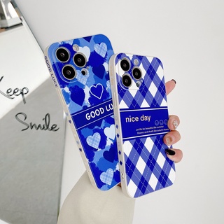 เคสซิลิโคนนิ่ม ลายหัวใจสีฟ้า สําหรับ Redmi Note 9 PRO 9S 9A 7 8 8A 9 Note 7 PRO Note 8 PRO 9C Note 10 PRO 5G 10S Note 11 PRO + 5G 11S Redmi9C Redmi9A 10C 9T