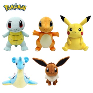 ตุ๊กตา โปเกม่อน ปิกาจู ฮิโตคาเงะ เซนิกาเมะ อีวุย ลาปาซ / POKEMON 7, 10, 12 นิ้ว